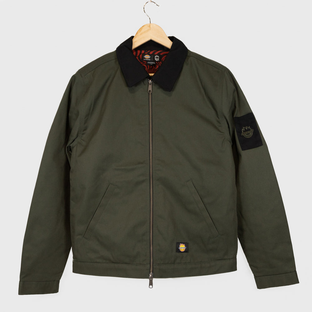 Dickies Spitfire Olive Green Lined Eisenhower Jacket