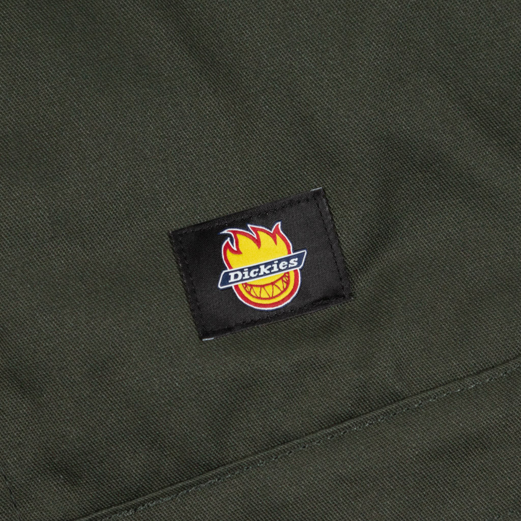 Dickies Spitfire Olive Green Lined Eisenhower Jacket Branded Tab