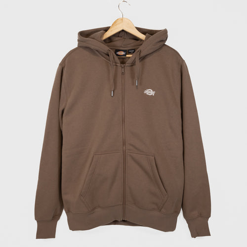 Dickies - Summerdale Zip Hooded Sweatshirt - Brown
