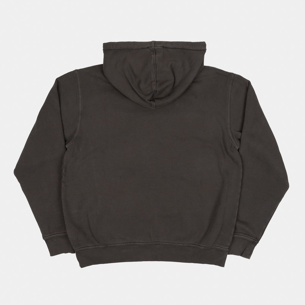 Back of Dickies Sutcliffe Plain Black Pullover Hooded Sweatshirt