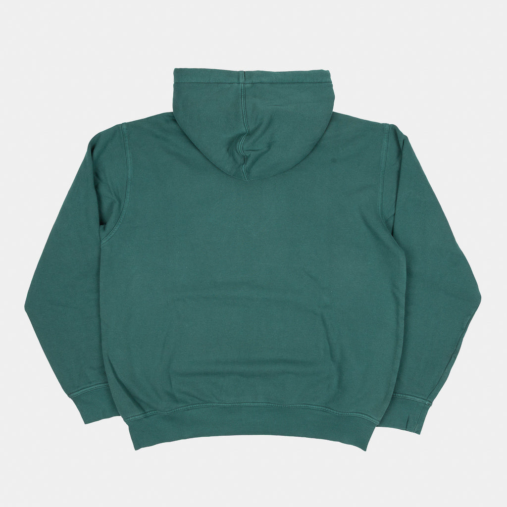 Back Of Dickies Dark Green And Plain Sutcliffe Pullover Hooded Sweatshirt 