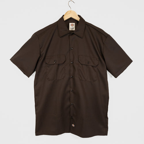 Dickies - Work Short Sleeve Shirt - Dark Brown