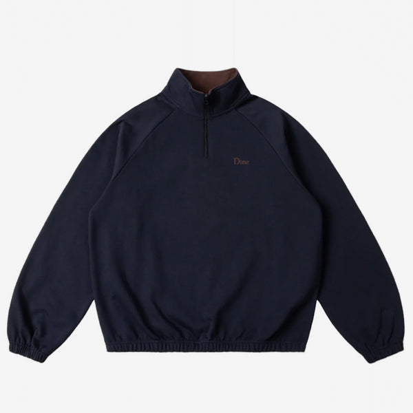 Dime MTL - Classic Terry Quarter Zip Sweatshirt - Navy