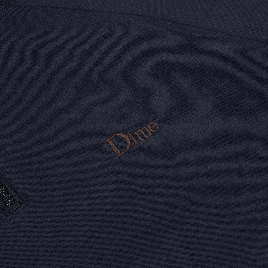 Dime MTL Navy Classic Terry Quarter Zip Sweatshirt