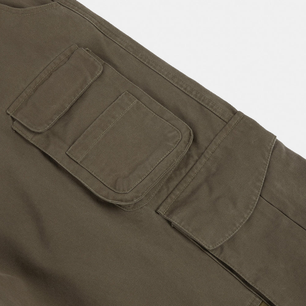 Dime MTL Green Fishing Cargo Pants Pockets
