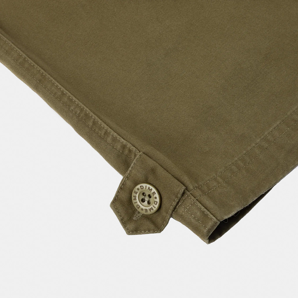 Dime MTL Green Fishing Cargo Pants Leg Opening Cinch