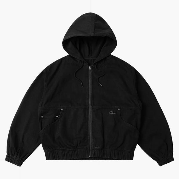 Dime MTL - Hooded Denim Jacket - Black