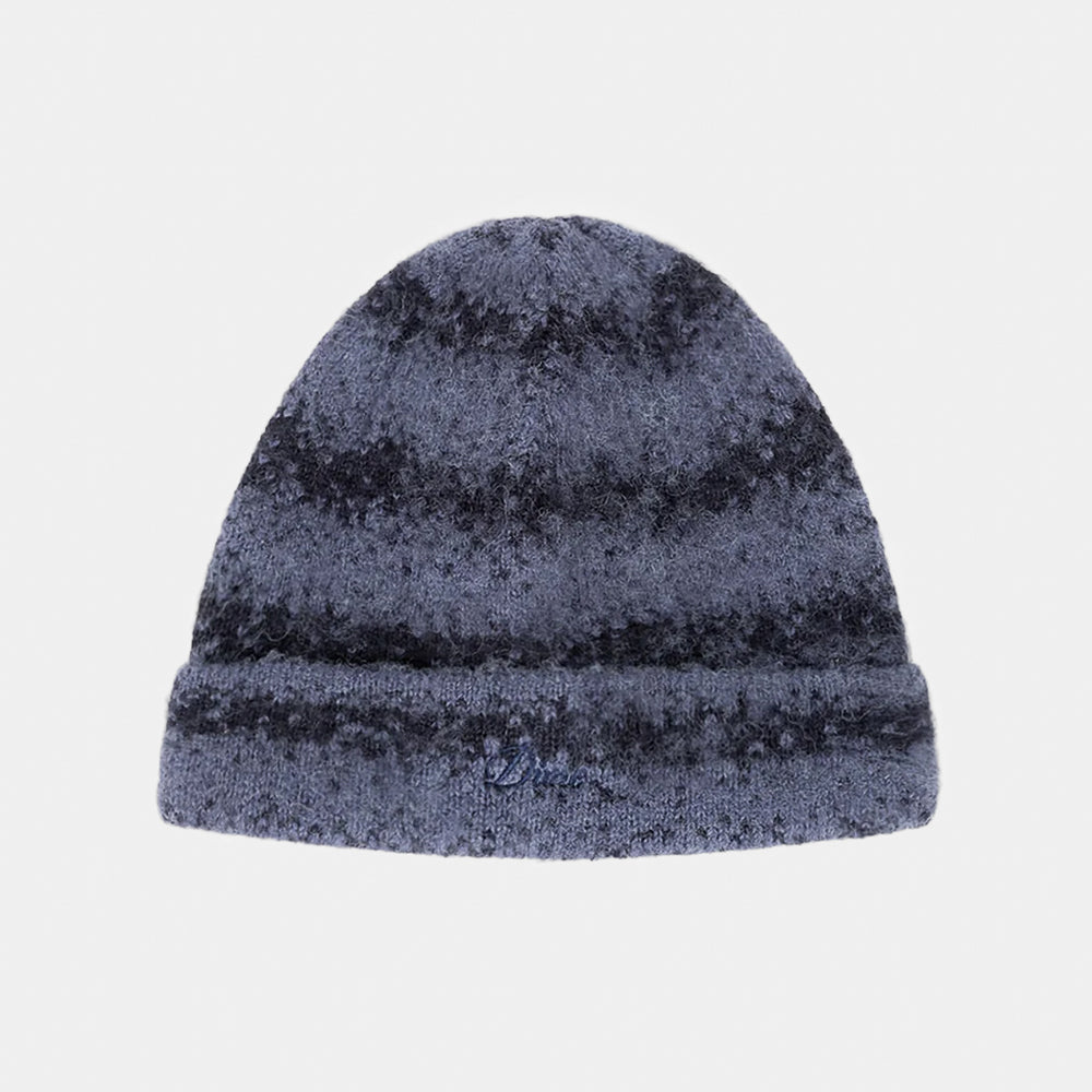 Dime MTL Blue Mohair Striped Beanie
