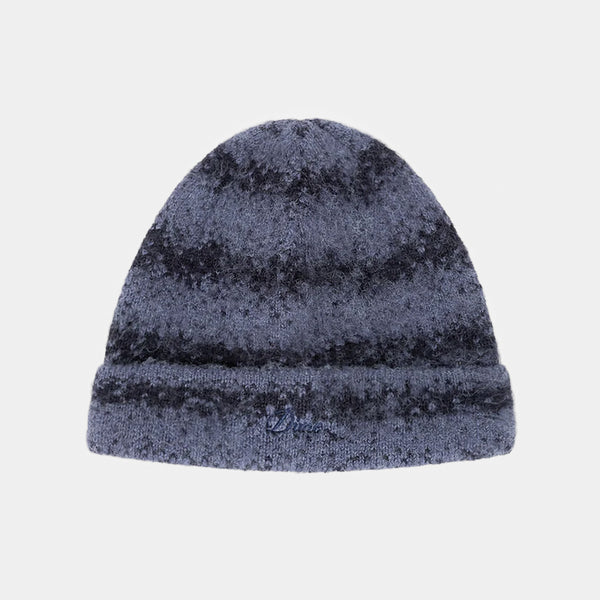 Dime MTL - Mohair Striped Beanie - Blue