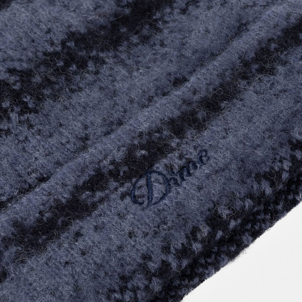 Dime MTL - Mohair Striped Beanie - Blue