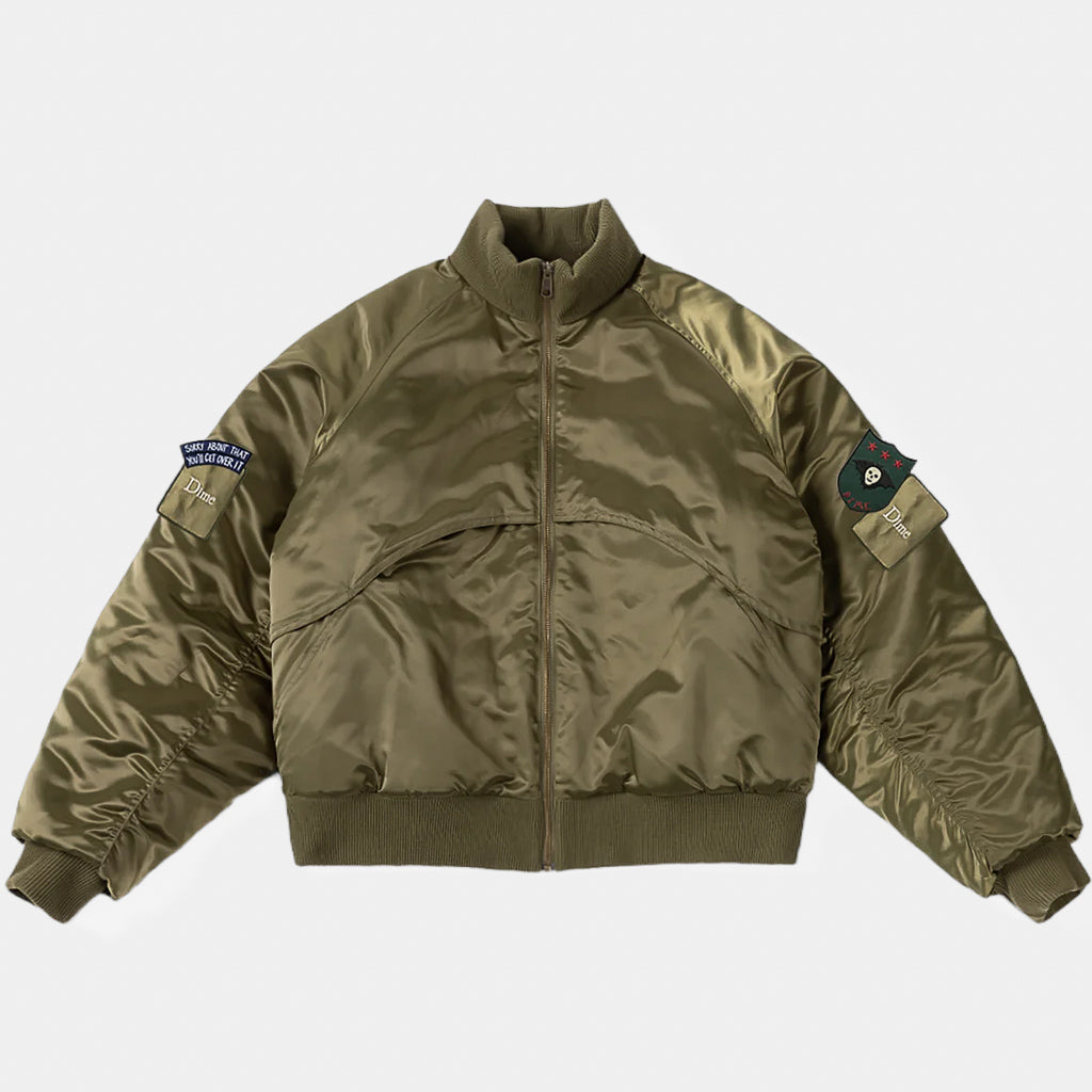 Dime MTL Olive Green Utility Bomber Jacket