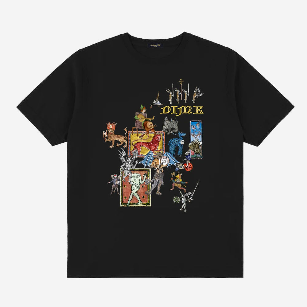 Dime MTL What The Medieval Black Short Sleeve T-Shirt