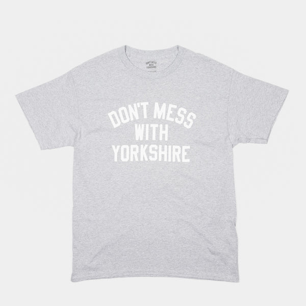 Don't Mess With Yorkshire - Classic T-Shirt - Heather Grey / White