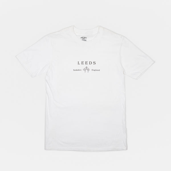 Don't Mess With Yorkshire - Leeds Fleece T-Shirt - White