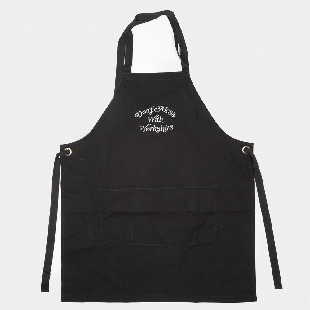 Don't Mess With Yorkshire - Ornate Canvas Apron - Black