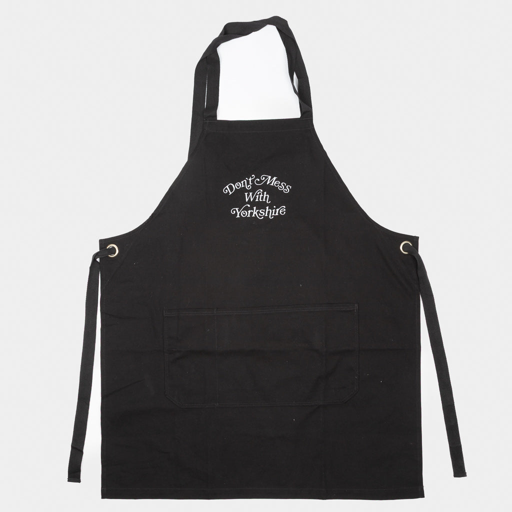 Don't Mess With Yorkshire - Ornate Canvas Apron - Black