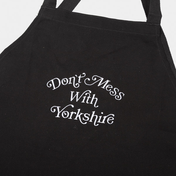 Don't Mess With Yorkshire - Ornate Canvas Apron - Black