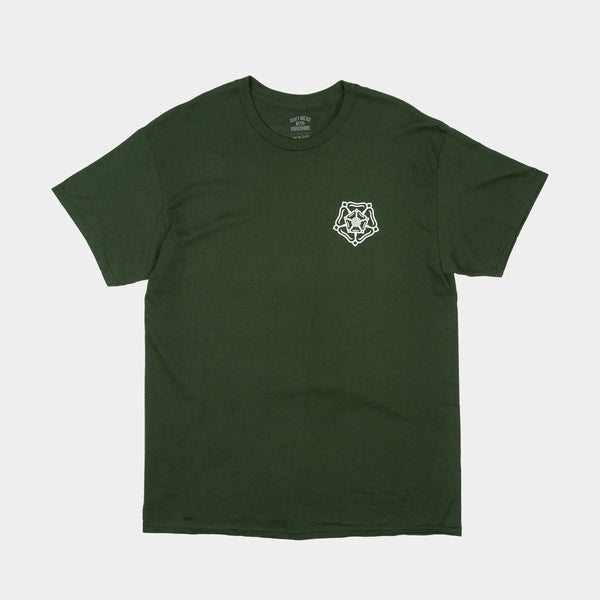 Don't Mess With Yorkshire - Ornate T-Shirt - Green