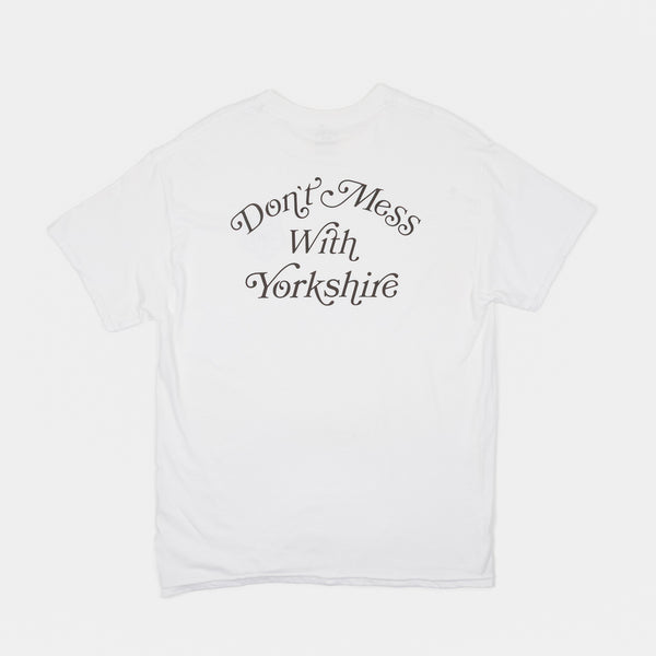 Don't Mess With Yorkshire - Ornate T-Shirt - White