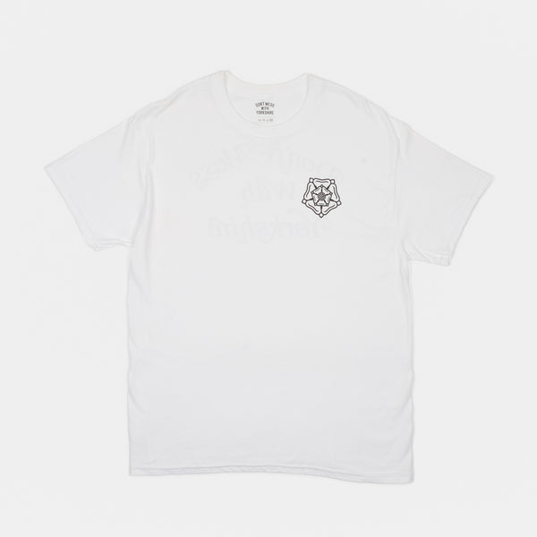 Don't Mess With Yorkshire - Ornate T-Shirt - White