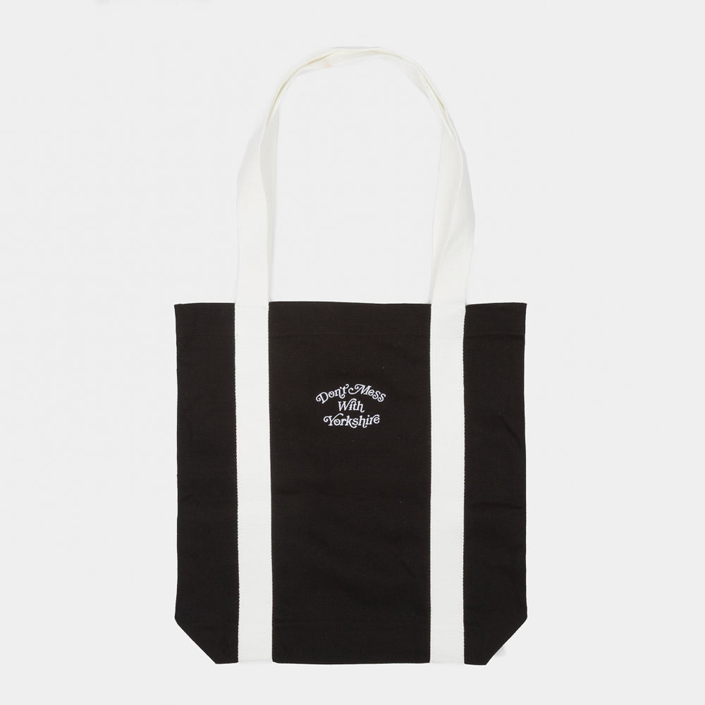 Don't Mess With Yorkshire - Ornate Tote Bag - Black / Off White