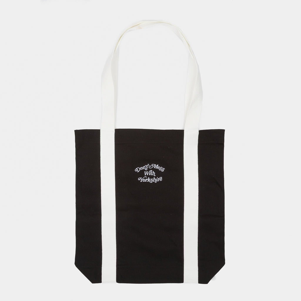 Don't Mess With Yorkshire - Ornate Tote Bag - Black / Off White