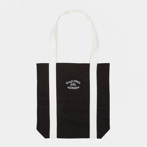 Don't Mess With Yorkshire - Ornate Tote Bag - Black / Off White