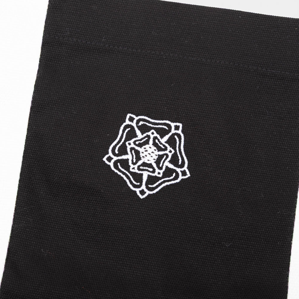 Yorkshire Rose Embroidery on Don't Mess With Yorkshire Ornate Tote Bag