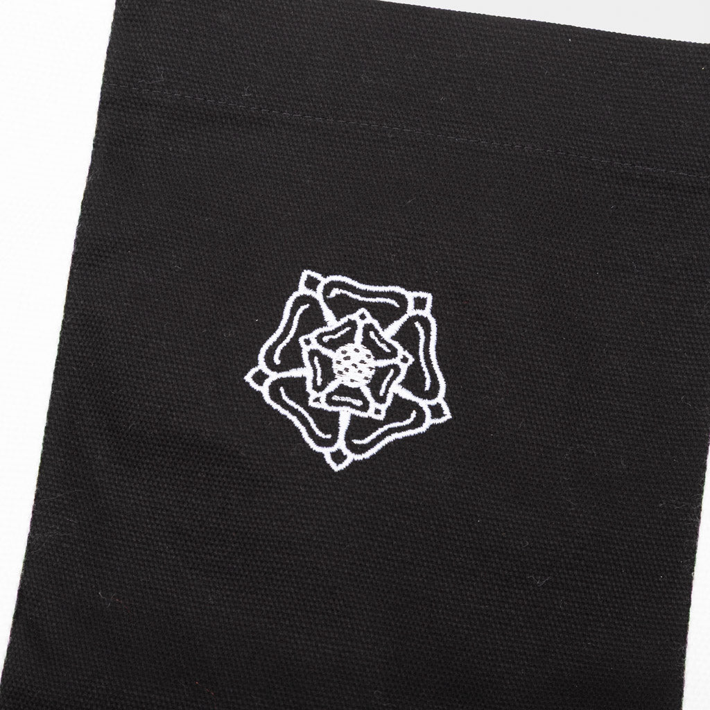 Yorkshire Rose Embroidery on Don't Mess With Yorkshire Ornate Tote Bag