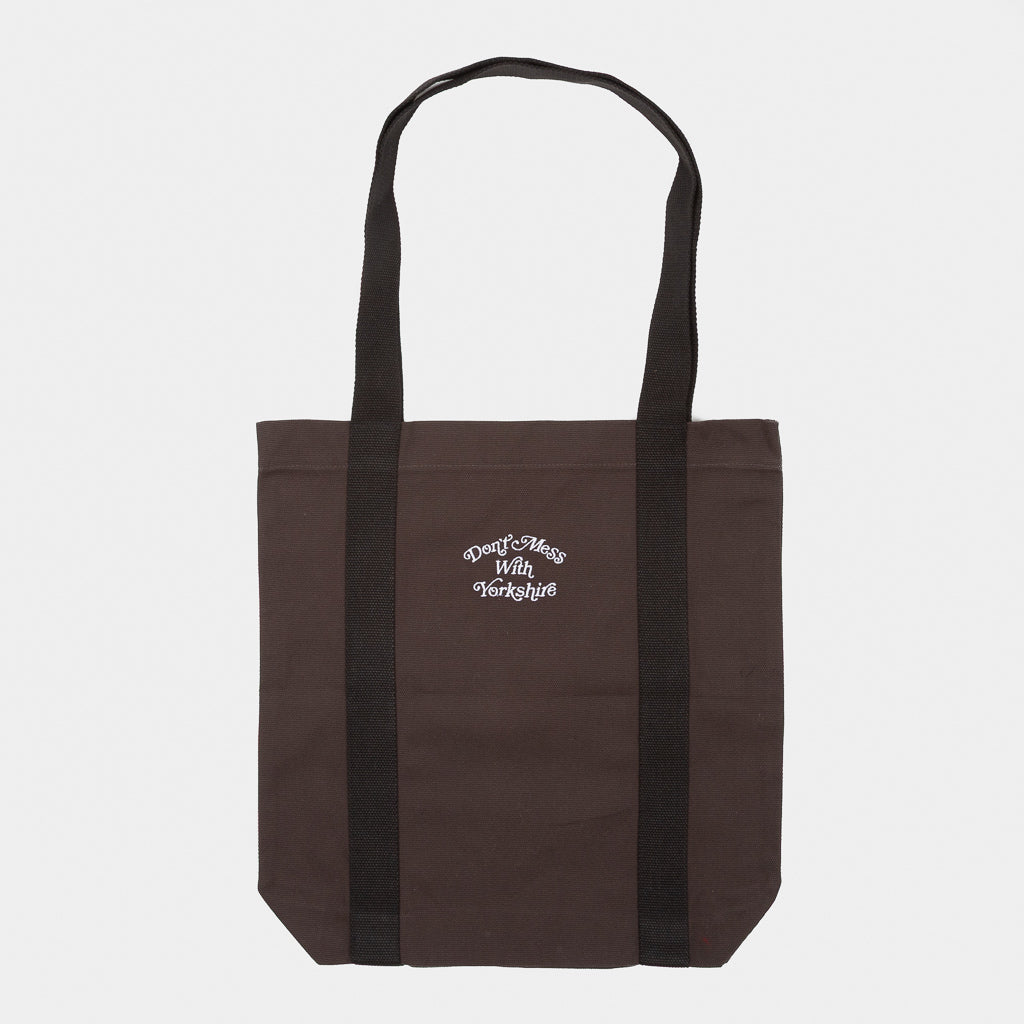 Don't Mess With Yorkshire - Ornate Tote Bag - Brown / Black