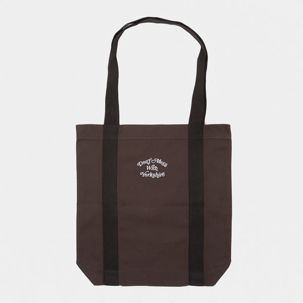 Don't Mess With Yorkshire - Ornate Tote Bag - Brown / Black