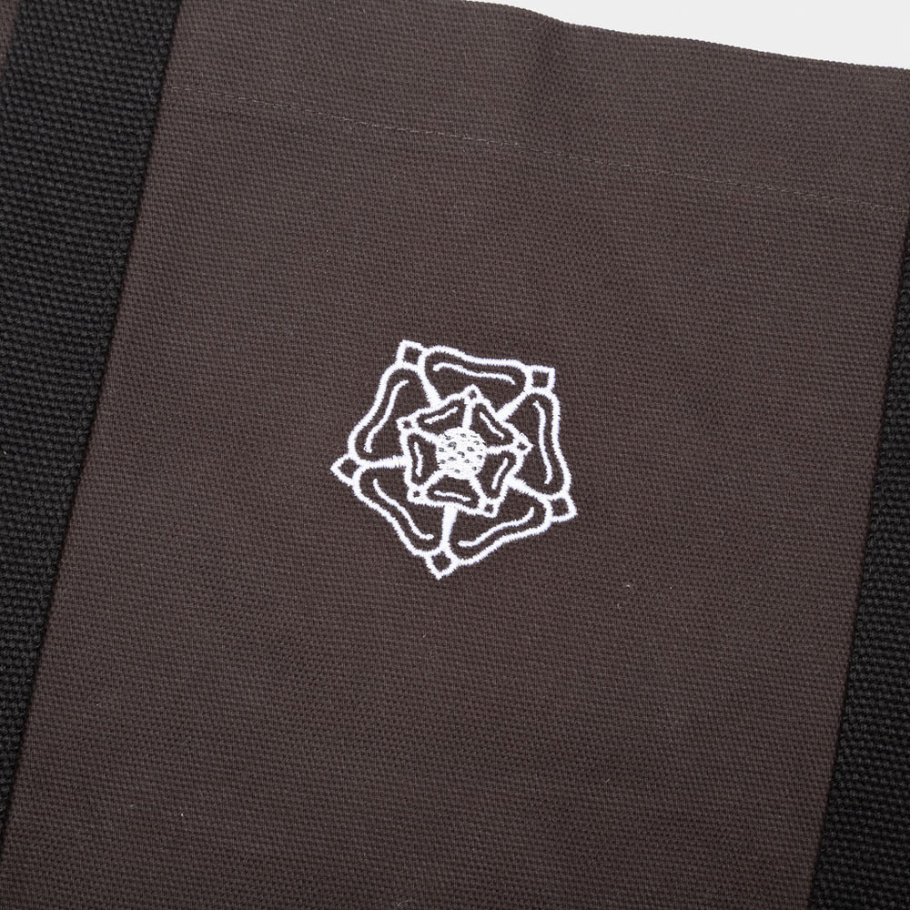 Yorkshire Rose Embroidery on Don't Mess With Yorkshire Ornate Tote Bag