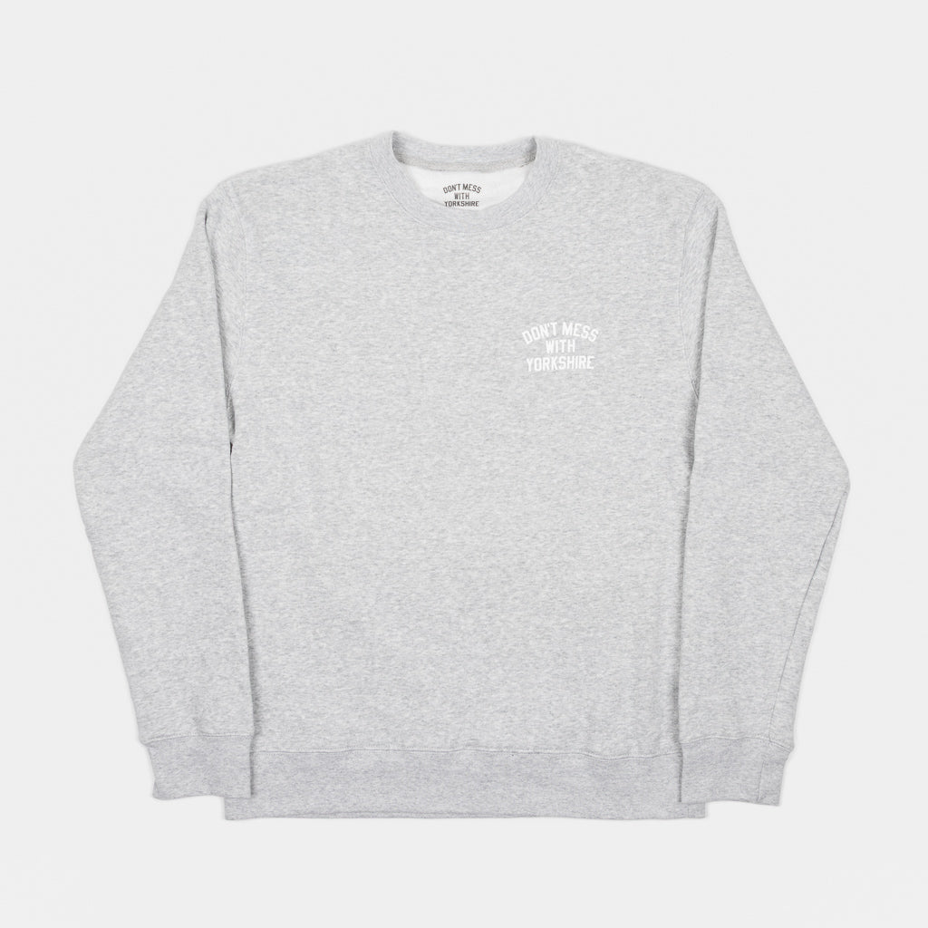 Don't Mess With Yorkshire - Rose Crewneck Sweatshirt - Grey Heather
