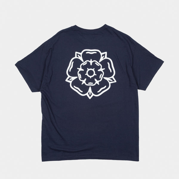 Don't Mess With Yorkshire - Rose T-Shirt - Navy / White