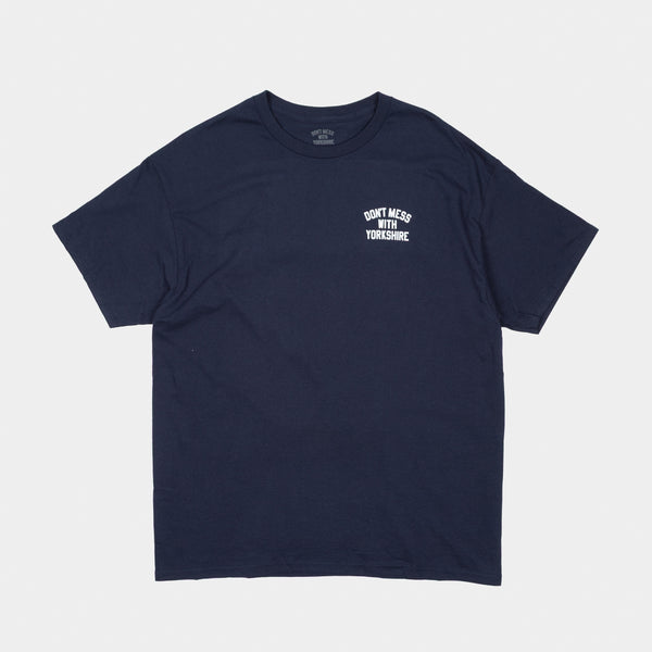 Don't Mess With Yorkshire - Rose T-Shirt - Navy / White