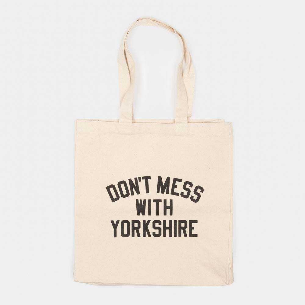 Don't Mess With Yorkshire Rose Tote Bag In Natural