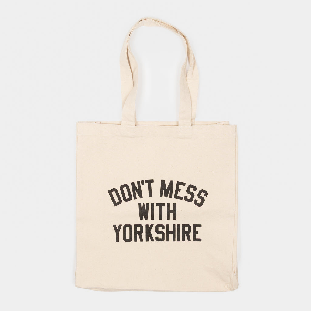 Don't Mess With Yorkshire Rose Tote Bag In Natural