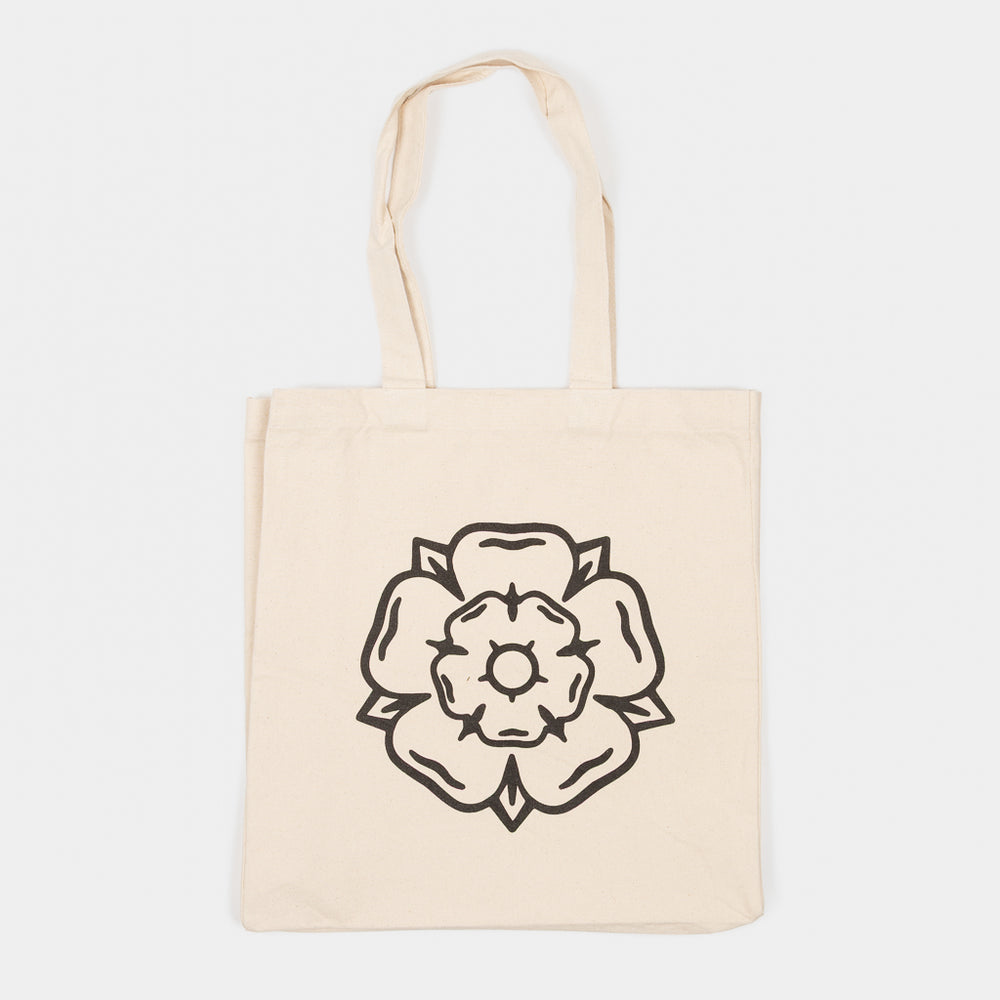 Don't Mess With Yorkshire Rose Tote Bag In Natural
