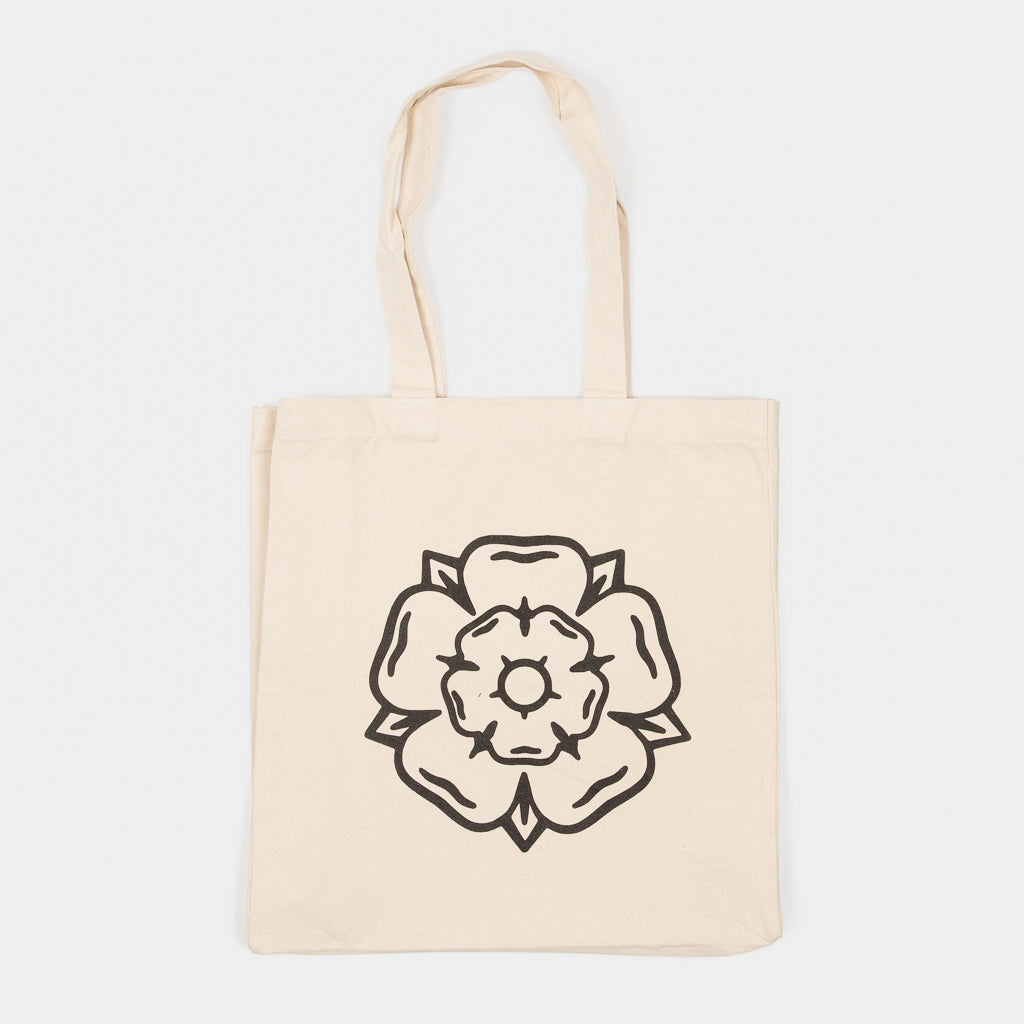 Don't Mess With Yorkshire Rose Tote Bag In Natural