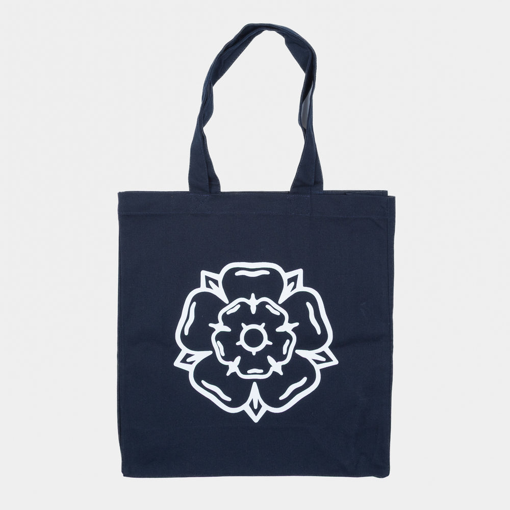 Don't Mess With Yorkshire Rose Navy Tote Bag