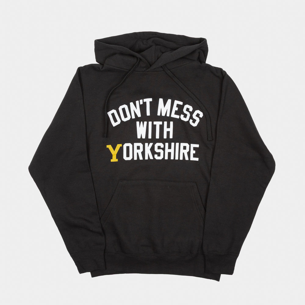 Don't Mess With Yorkshire - Welcome To Yorkshire Hood Sweatshirt - Black