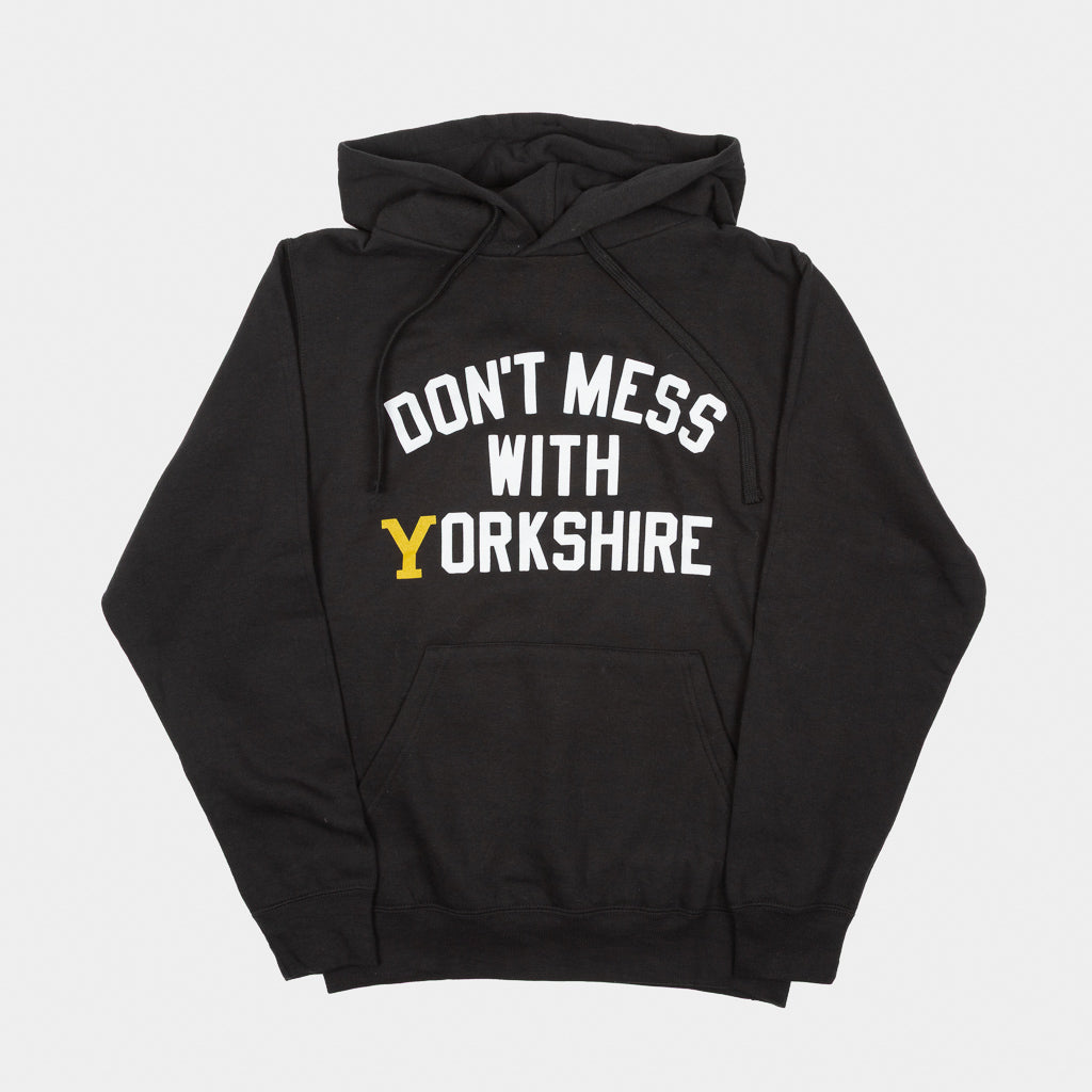 Don't Mess With Yorkshire - Welcome To Yorkshire Hood Sweatshirt - Black