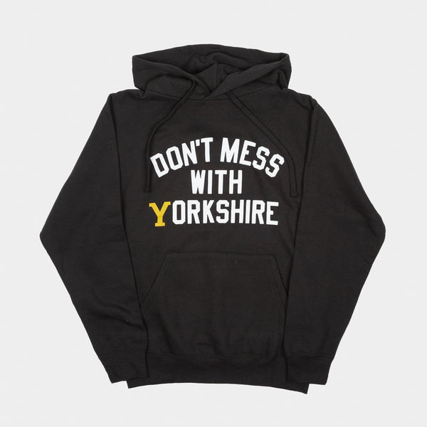 Don't Mess With Yorkshire - Welcome To Yorkshire Hood Sweatshirt - Black