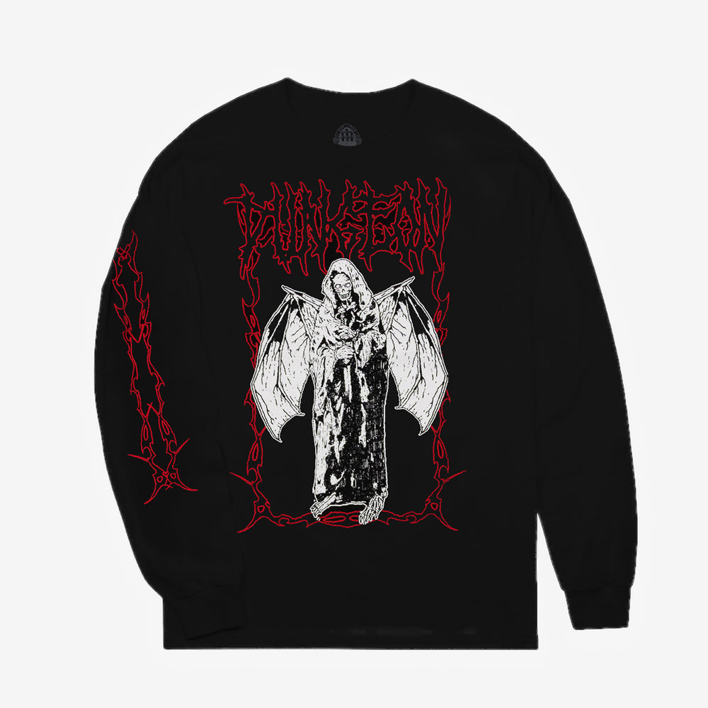 Dungeon Gateway Darkened Wings Black Longsleeve T-Shirt
