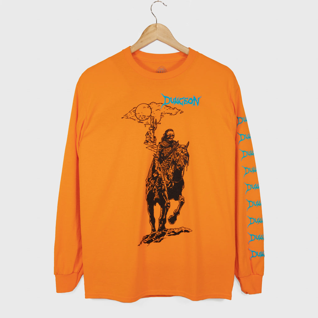 Dungeon Knight Castle Orange Longsleeve T-Shirt