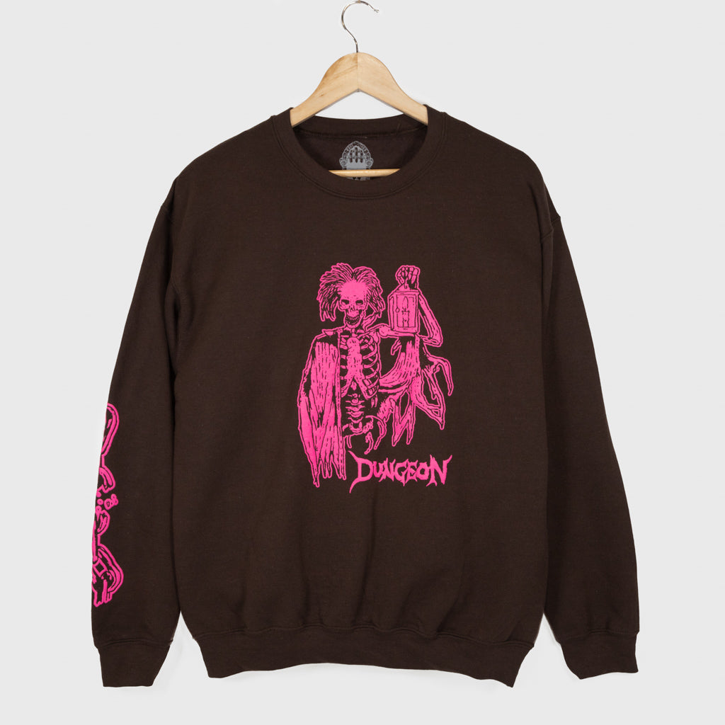 Dungeon Lights Out Brown Crewneck Sweatshirt