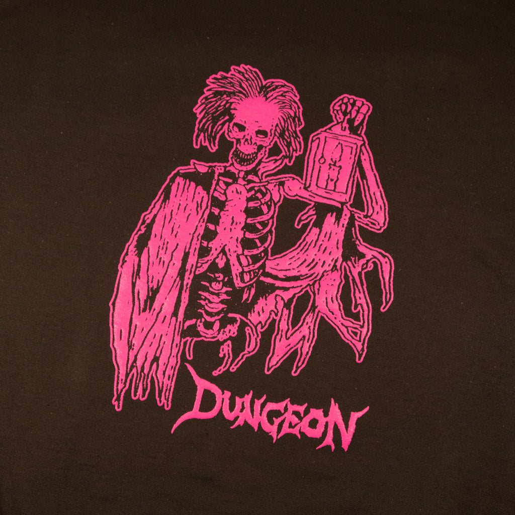 Dungeon Lights Out Brown Crewneck Sweatshirt Front Print