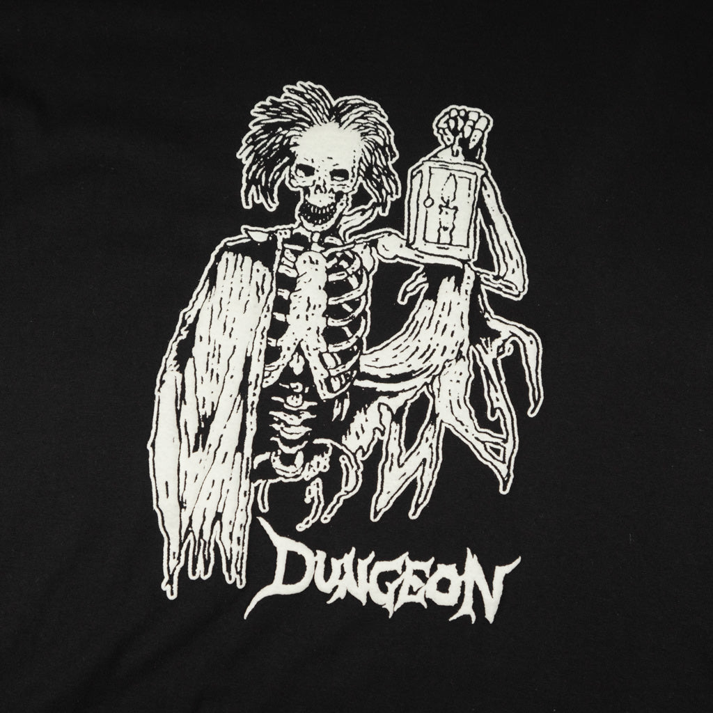 Dungeon Lights Out Black T-Shirt Front Print