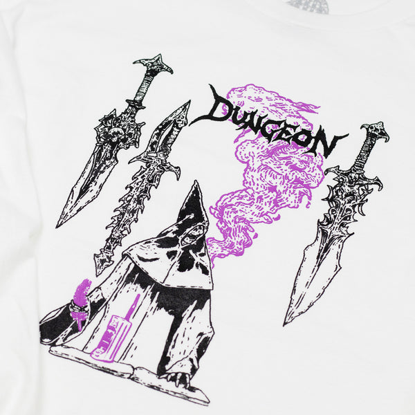 Dungeon - Spell Caster Longsleeve T-Shirt - White