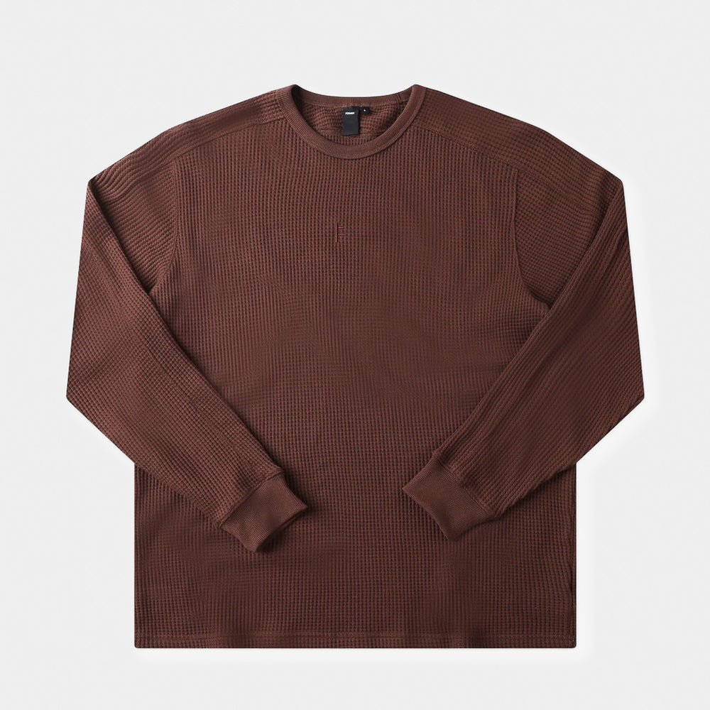 Former Franchise Chocolate Brown Waffle Longsleeve